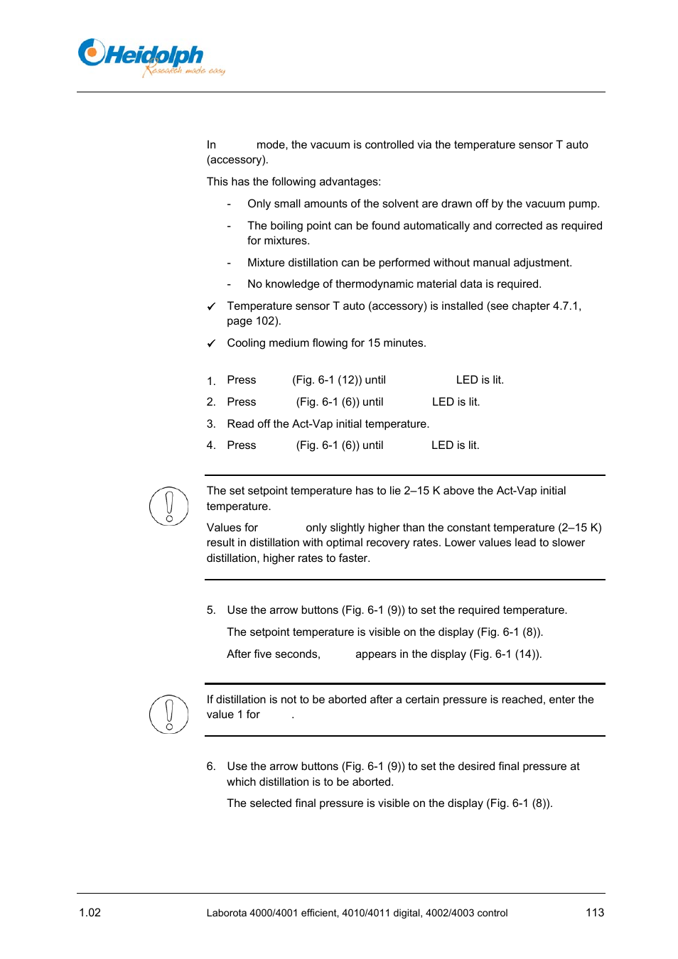 3 t auto mode, Auto mode | Heidolph LABOROTA 4000 up to 4003 User Manual | Page 115 / 364