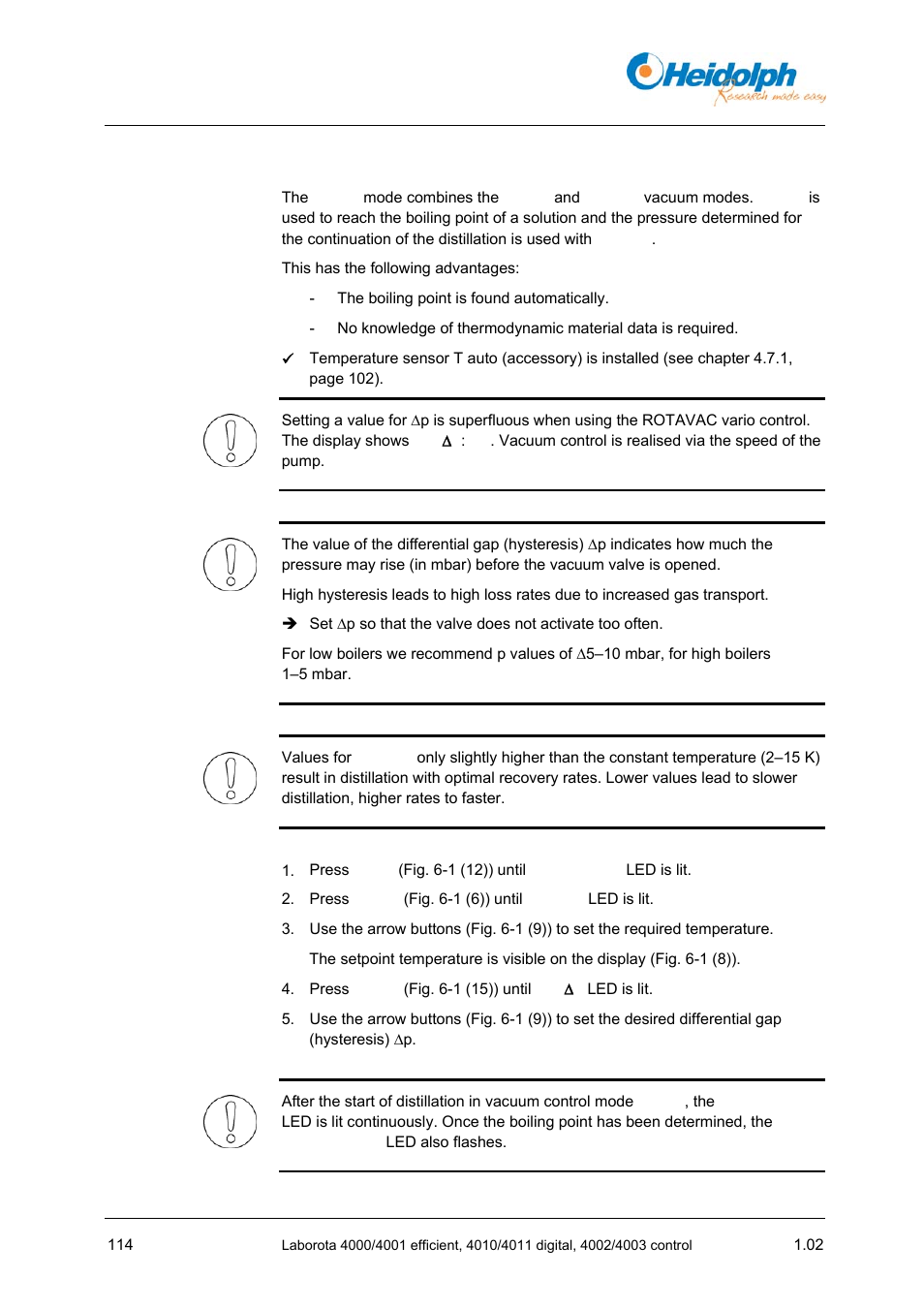 4 p auto mode, Auto mode | Heidolph LABOROTA 4000 up to 4003 User Manual | Page 116 / 364