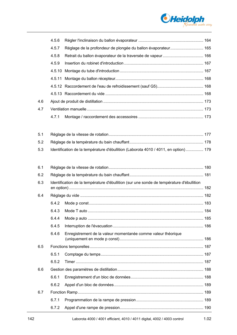 Heidolph LABOROTA 4000 up to 4003 User Manual | Page 144 / 364