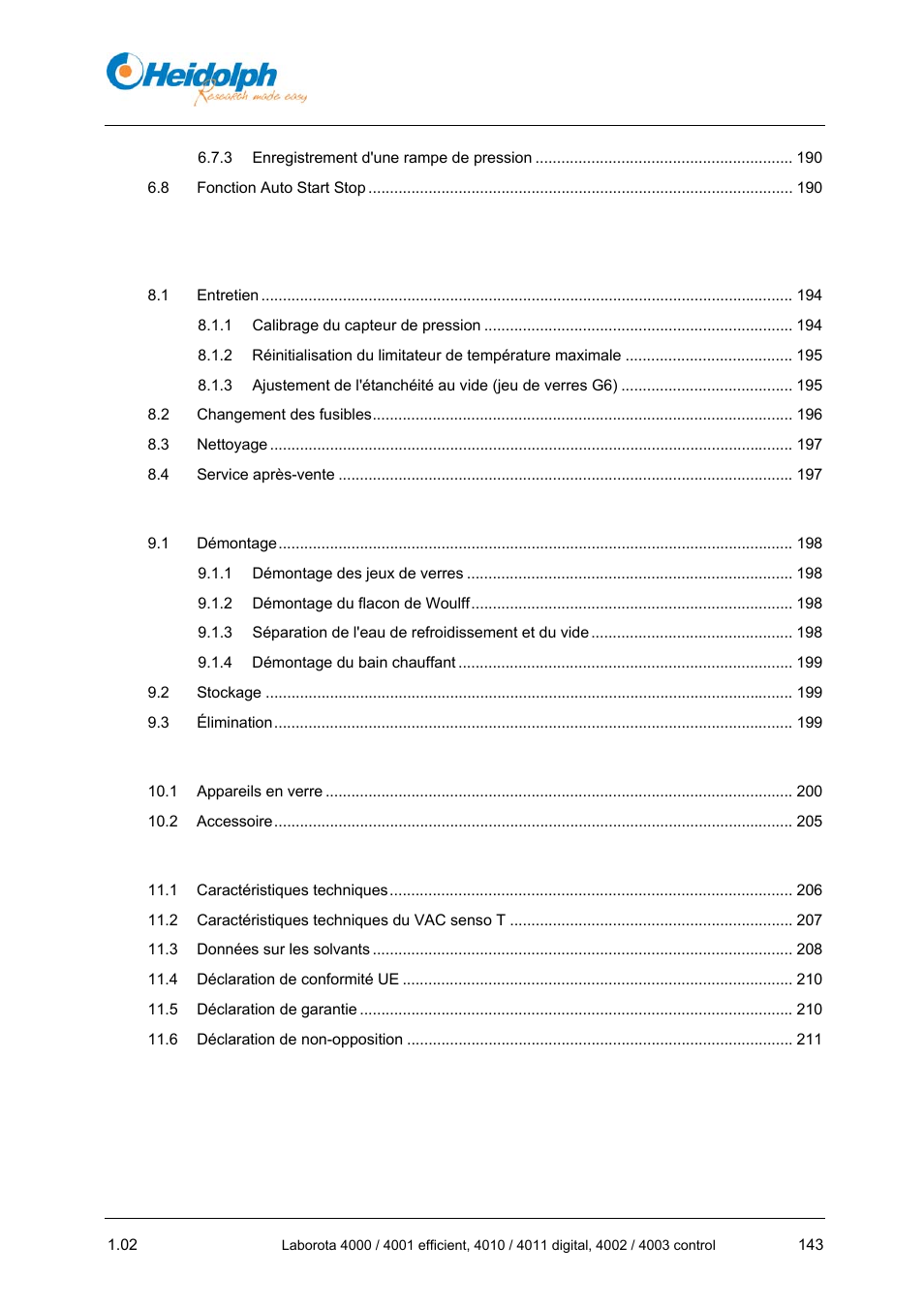 Heidolph LABOROTA 4000 up to 4003 User Manual | Page 145 / 364