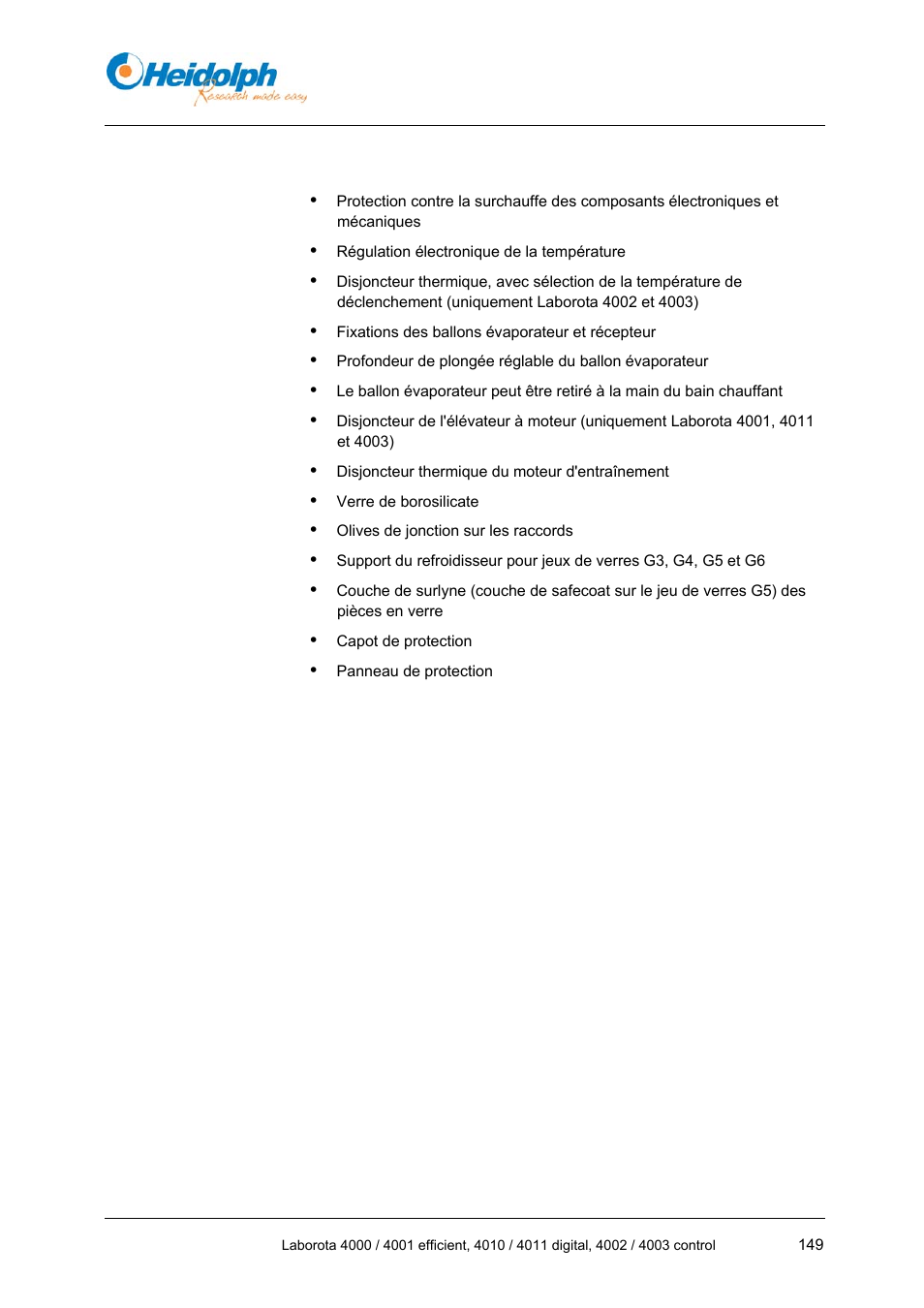 9 dispositifs de sécurité de l'appareil, Dispositifs de sécurité de l'appareil | Heidolph LABOROTA 4000 up to 4003 User Manual | Page 151 / 364