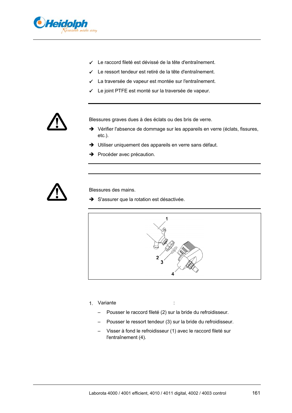 3 montage du refroidisseur, 3 montage, Refroidisseur | Heidolph LABOROTA 4000 up to 4003 User Manual | Page 163 / 364