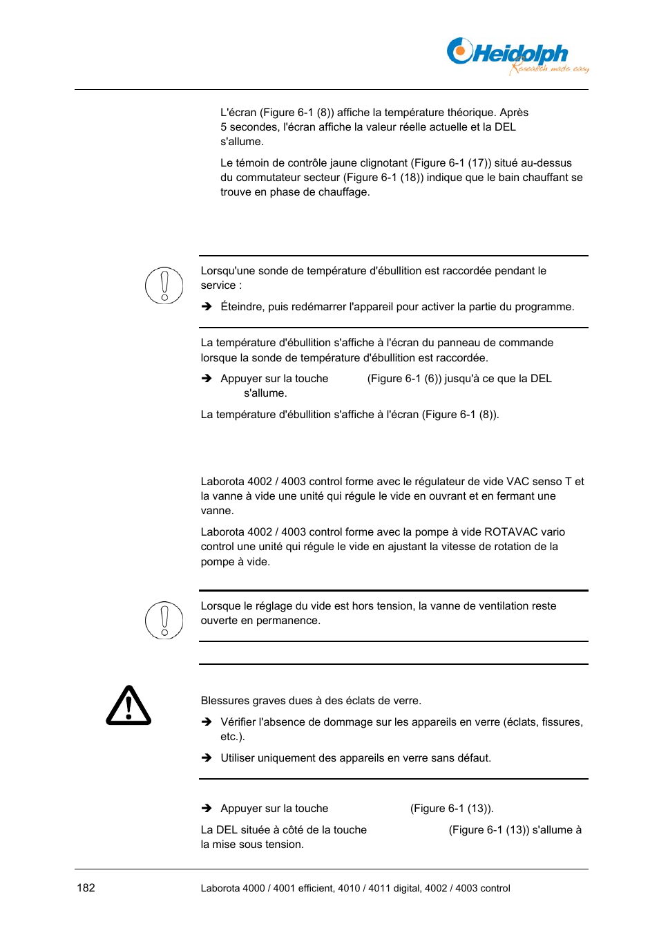 4 réglage du vide, En option), 4 réglage | Du vide | Heidolph LABOROTA 4000 up to 4003 User Manual | Page 184 / 364