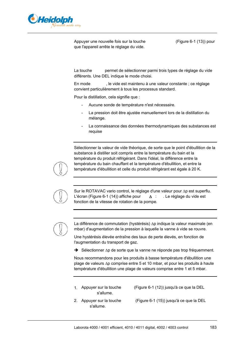 2 mode p const, 2 mode, P const | Heidolph LABOROTA 4000 up to 4003 User Manual | Page 185 / 364