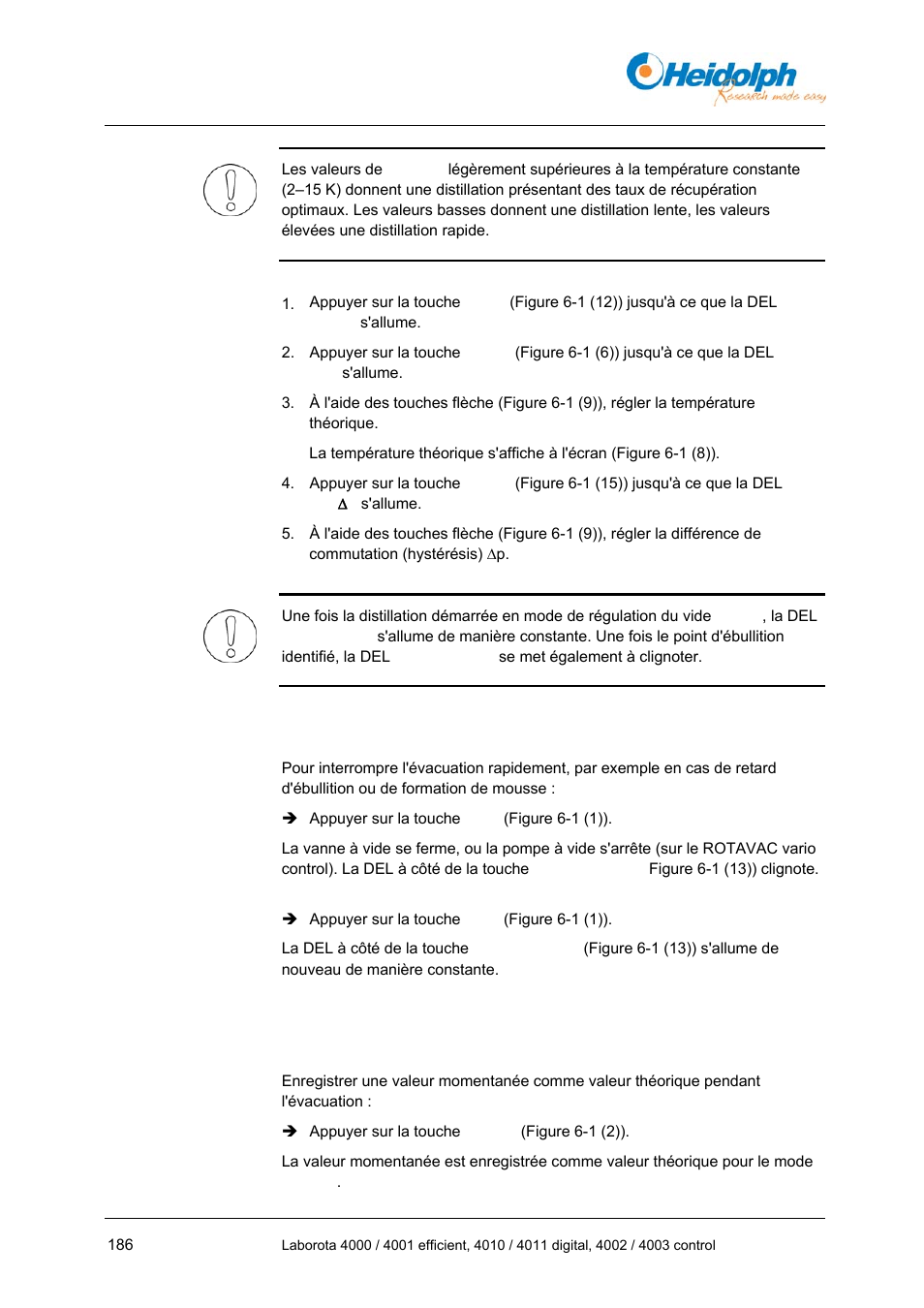5 interruption de l'évacuation, 5 interruption, De l'évacuation | Uniquement en mode p const) | Heidolph LABOROTA 4000 up to 4003 User Manual | Page 188 / 364