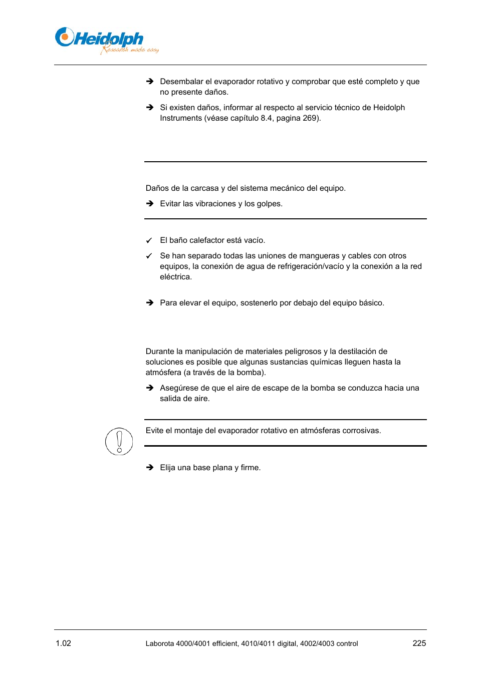 2 transporte, 3 montar el equipo básico, 3 montar | Equipo básico | Heidolph LABOROTA 4000 up to 4003 User Manual | Page 227 / 364