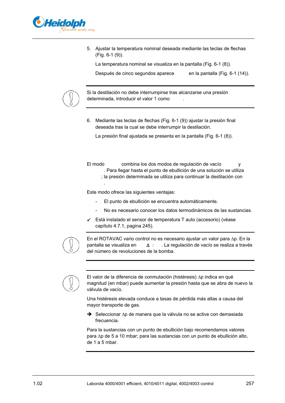 4 modo p auto, 4 modo, P auto | Heidolph LABOROTA 4000 up to 4003 User Manual | Page 259 / 364