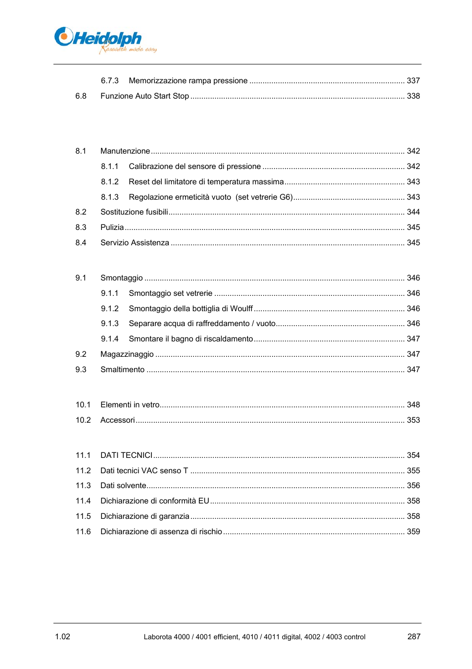 Heidolph LABOROTA 4000 up to 4003 User Manual | Page 289 / 364