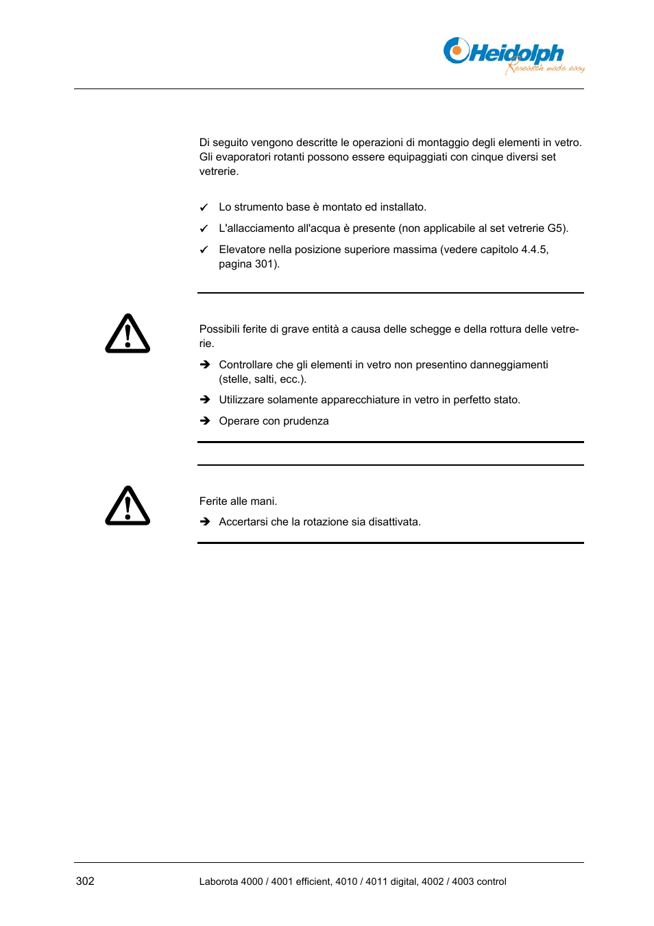5 montaggio dei set vetrerie, 5 montaggio, Set vetrerie | Heidolph LABOROTA 4000 up to 4003 User Manual | Page 304 / 364