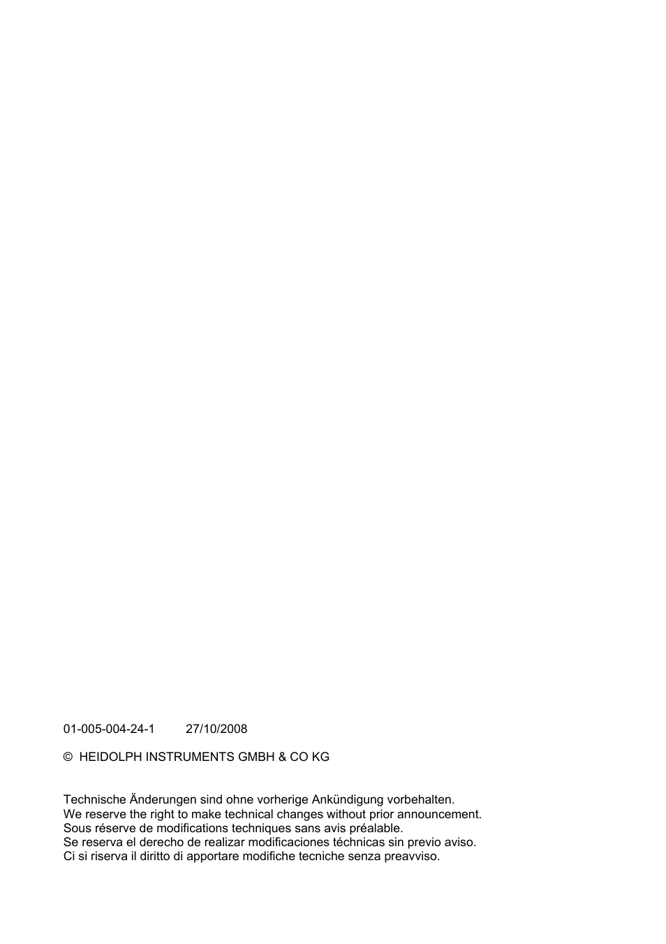 Heidolph LABOROTA 4000 up to 4003 User Manual | Page 364 / 364