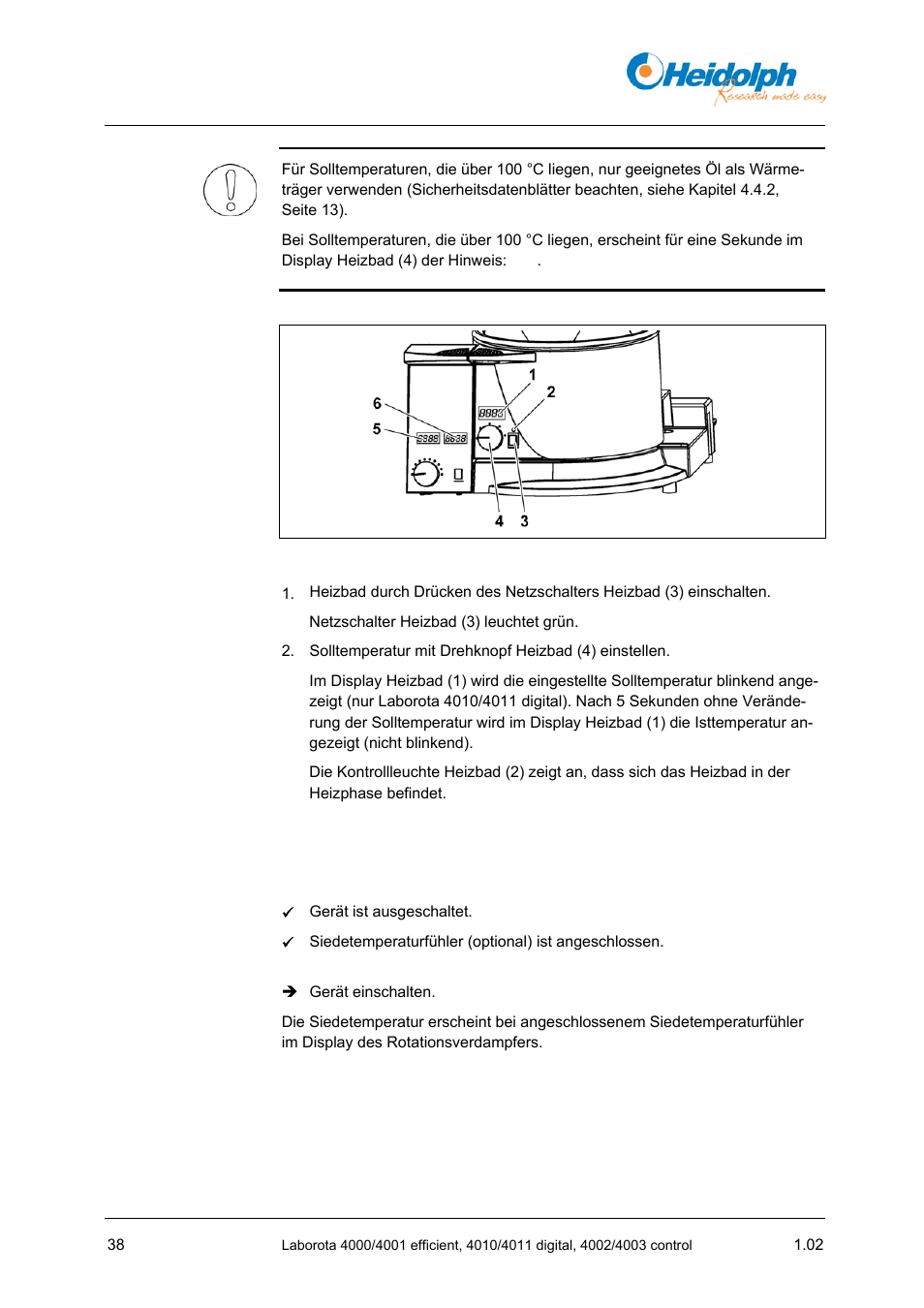 Heidolph LABOROTA 4000 up to 4003 User Manual | Page 40 / 364