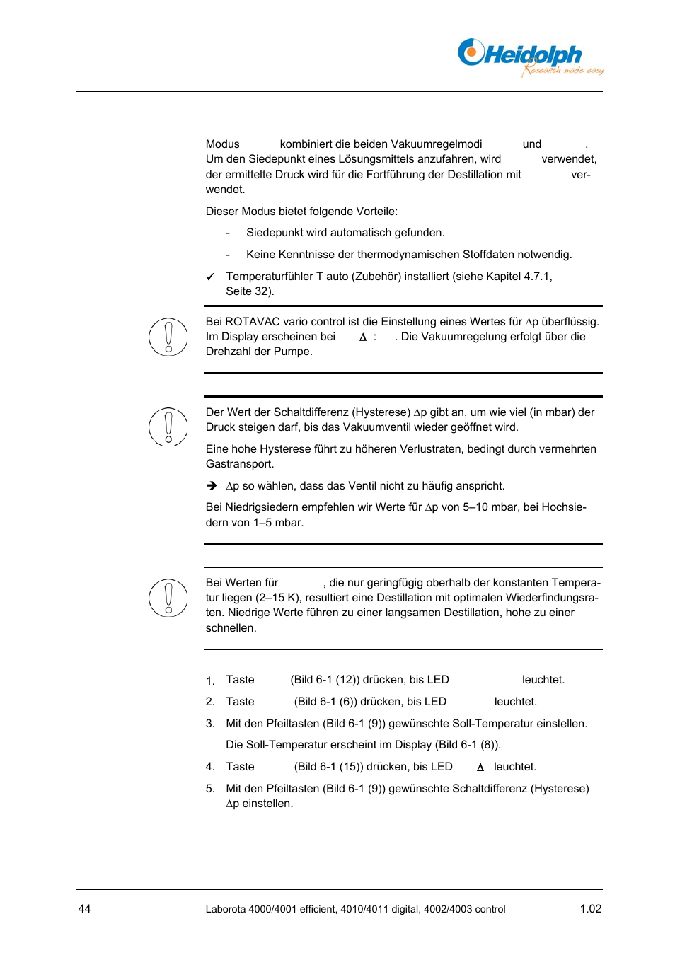 4 modus p auto | Heidolph LABOROTA 4000 up to 4003 User Manual | Page 46 / 364