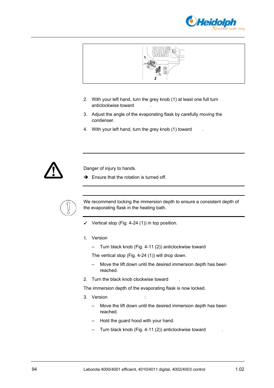 Heidolph LABOROTA 4000 up to 4003 User Manual | Page 96 / 364