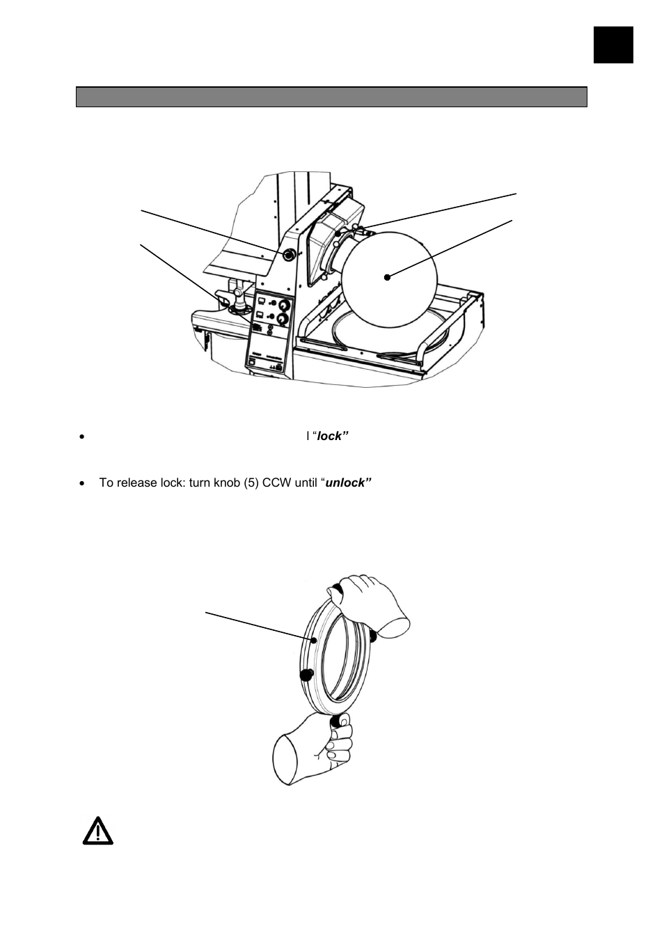 Set-up chapter 2, Drive lock, Tightening of evaporator flask | Heidolph LABOROTA 20 eco User Manual | Page 57 / 180