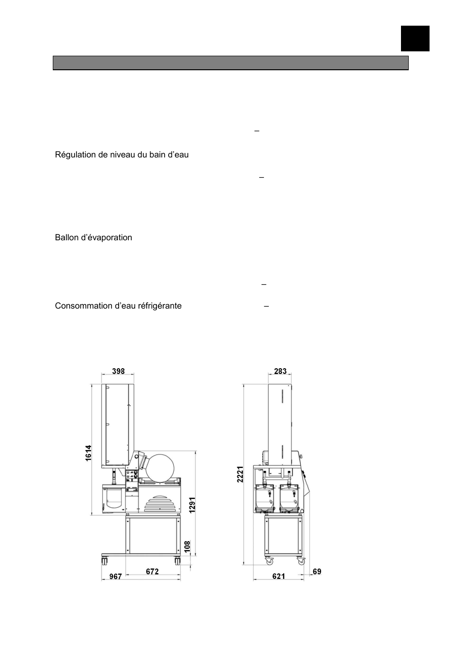 Caracteristiques techniques du laborota 20 eco | Heidolph LABOROTA 20 eco User Manual | Page 77 / 180