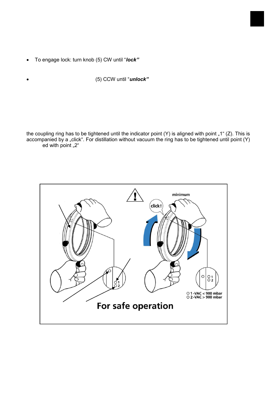 Drive lock 34. tightening of evaporator flask | Heidolph LABOROTA 20 compact and safety User Manual | Page 103 / 284