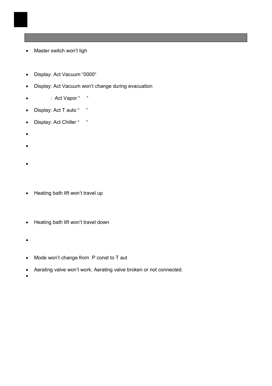 Troubleshooting | Heidolph LABOROTA 20 compact and safety User Manual | Page 110 / 284
