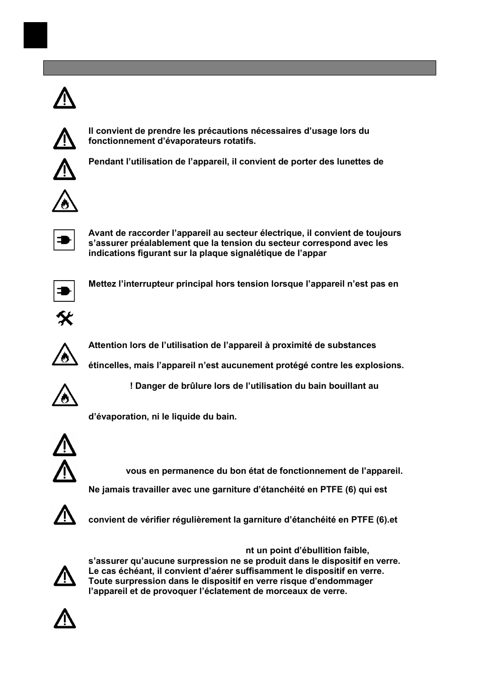 Consignes de securite | Heidolph LABOROTA 20 compact and safety User Manual | Page 118 / 284