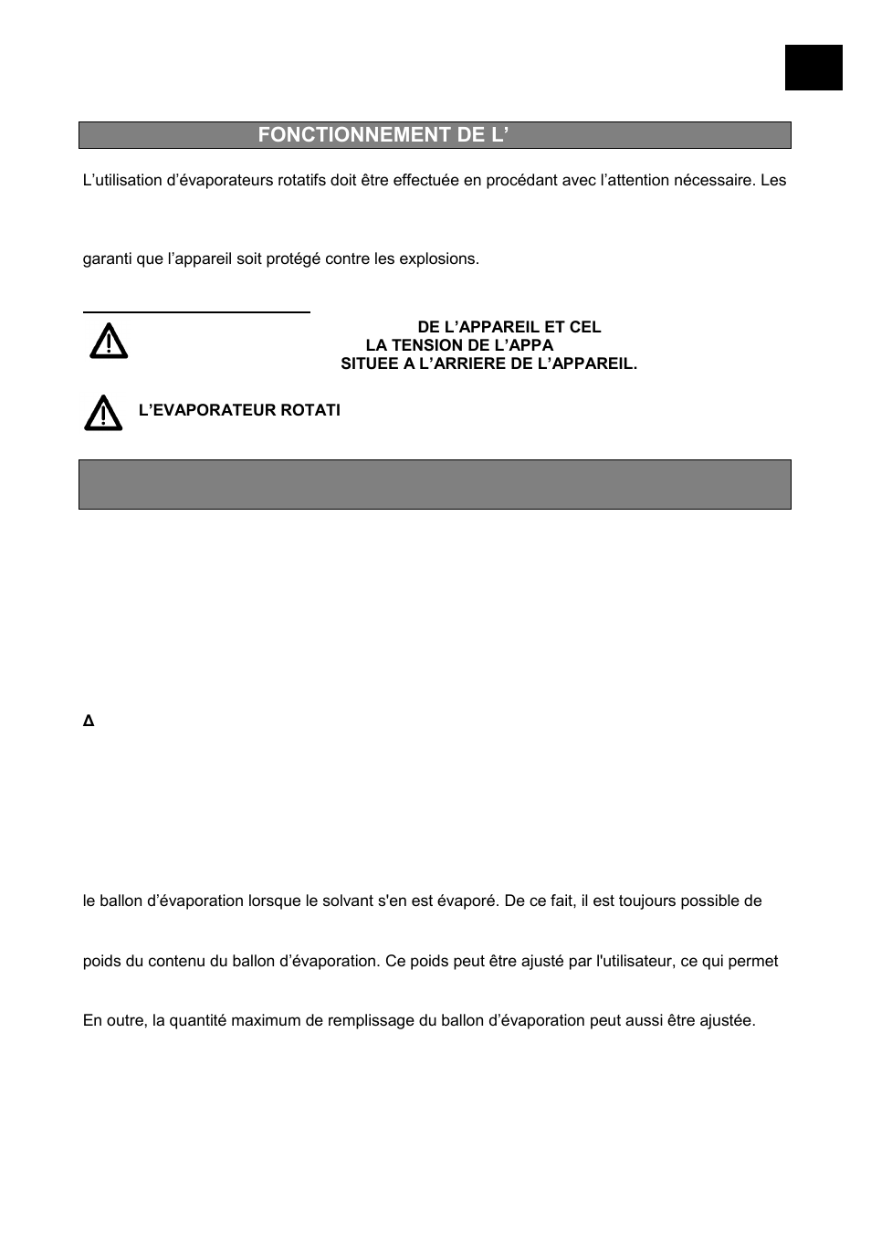 Fonctionnement de l’appareil | Heidolph LABOROTA 20 automatic User Manual | Page 145 / 190