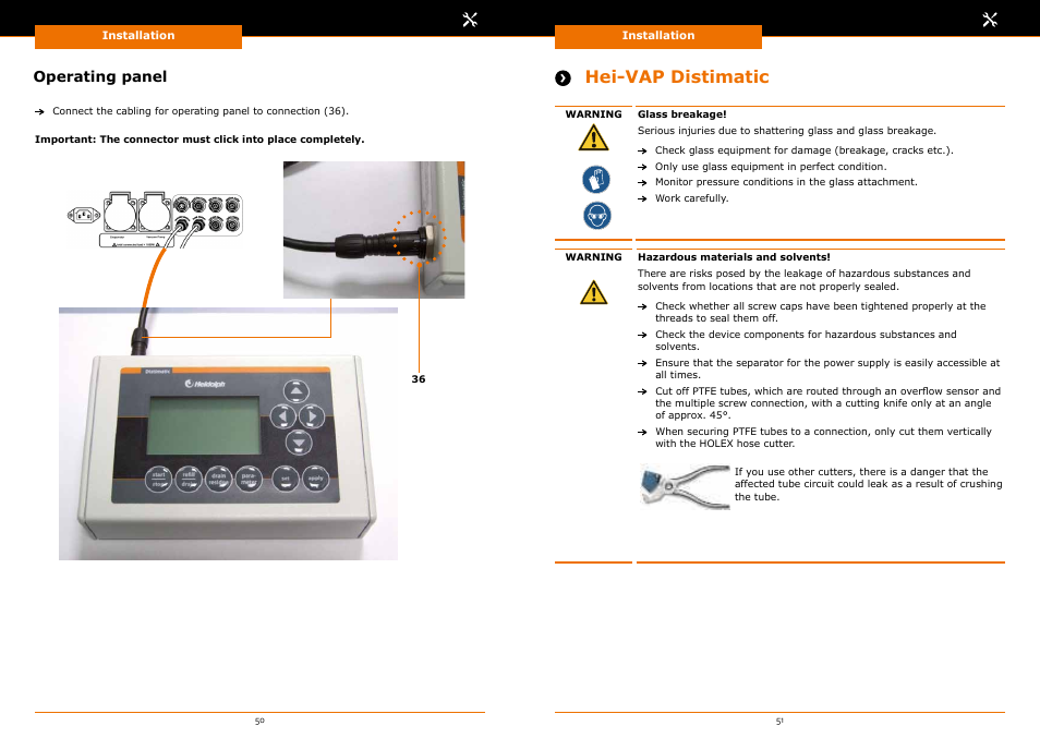 Hei-vap distimatic, Operating panel | Heidolph Automatic Module Distimatic User Manual | Page 26 / 52