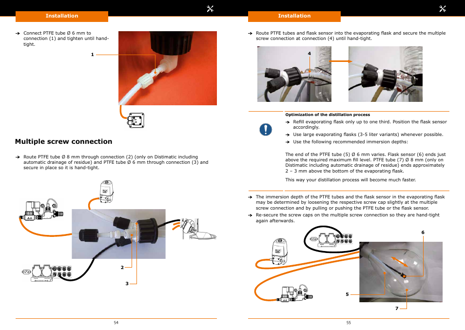 Multiple screw connection | Heidolph Automatic Module Distimatic User Manual | Page 28 / 52