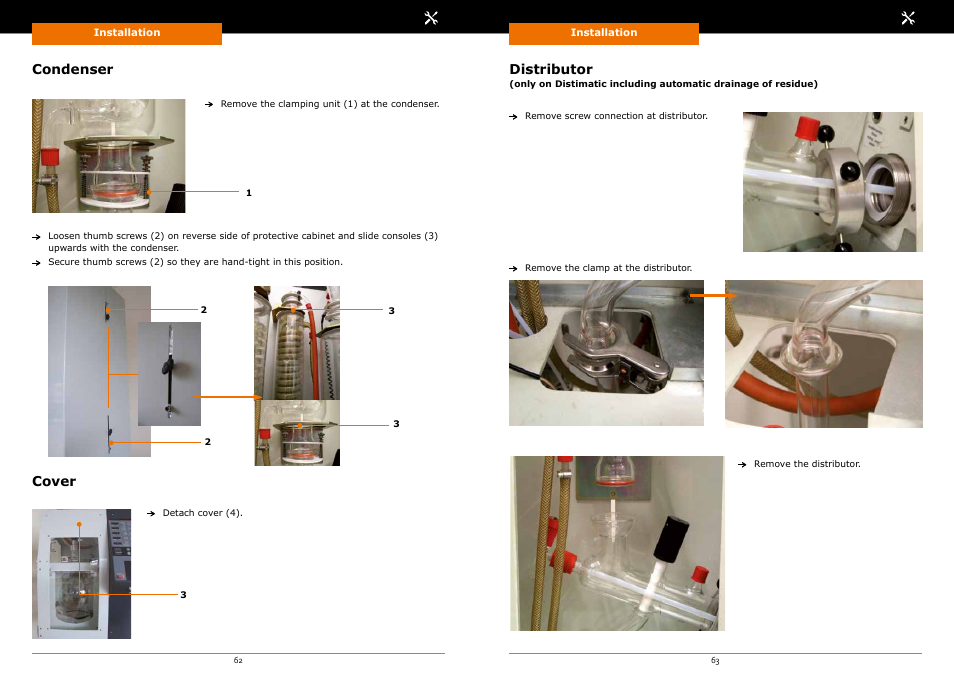 Condenser, Cover, Distributor | Heidolph Automatic Module Distimatic User Manual | Page 32 / 52