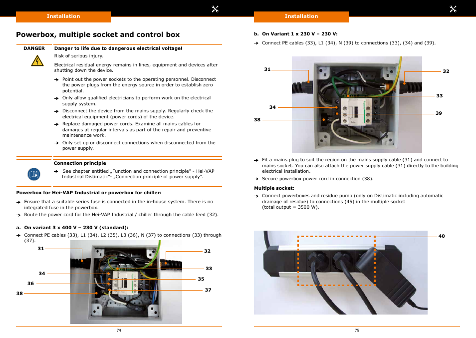 Powerbox, multiple socket and control box | Heidolph Automatic Module Distimatic User Manual | Page 38 / 52