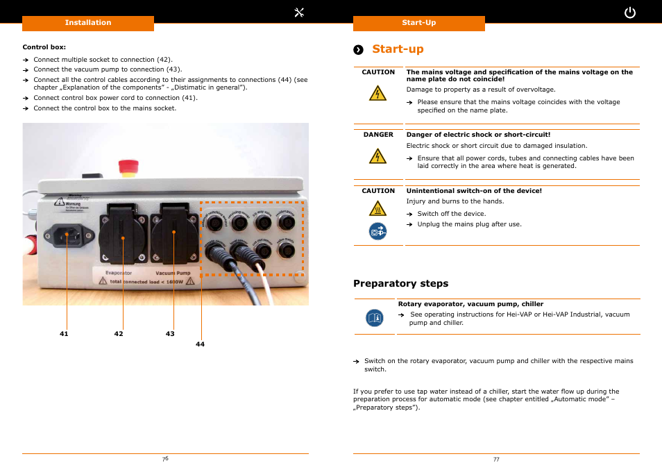Start-up, Preparatory steps | Heidolph Automatic Module Distimatic User Manual | Page 39 / 52