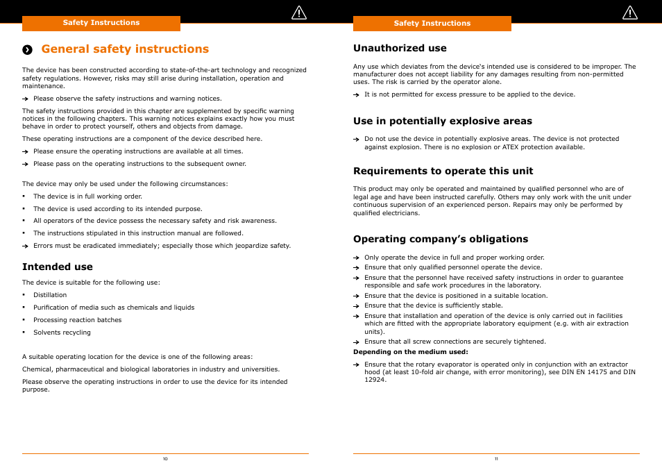 General safety instructions | Heidolph Automatic Module Distimatic User Manual | Page 6 / 52