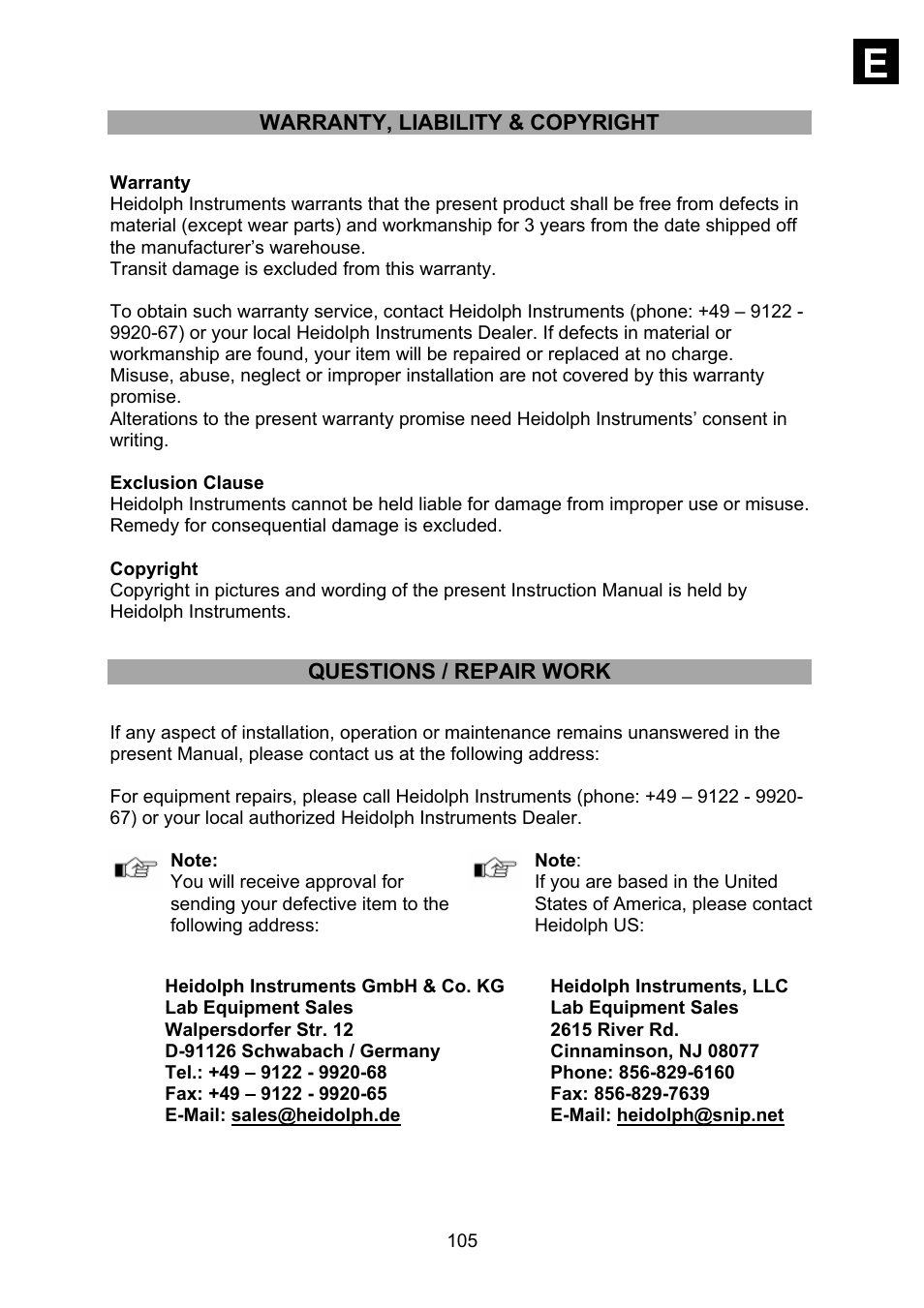 Heidolph Synthesis 1 User Manual | Page 105 / 268