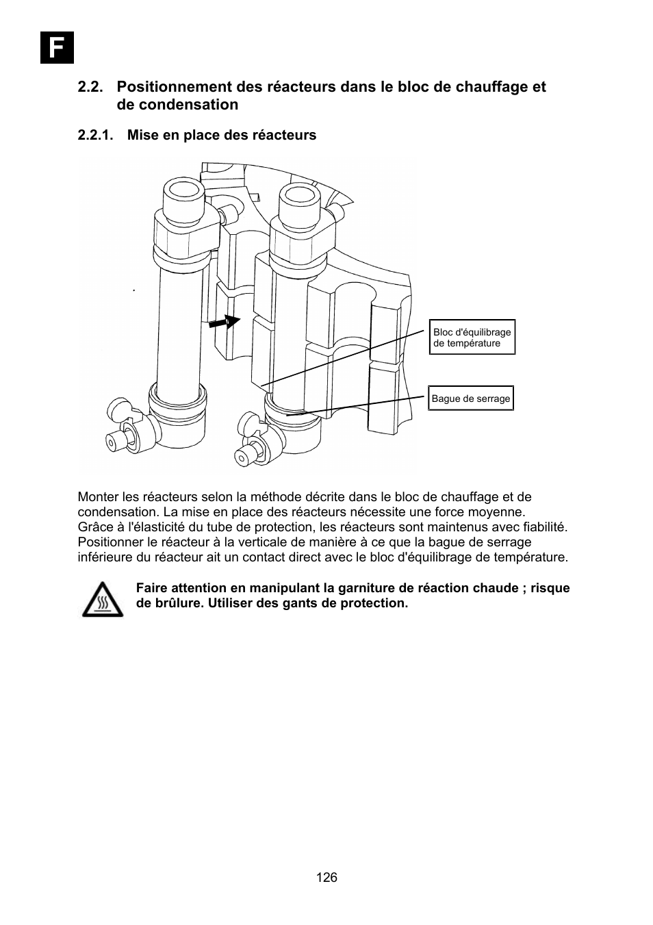 Mise en place des réacteurs, If i | Heidolph Synthesis 1 User Manual | Page 126 / 268