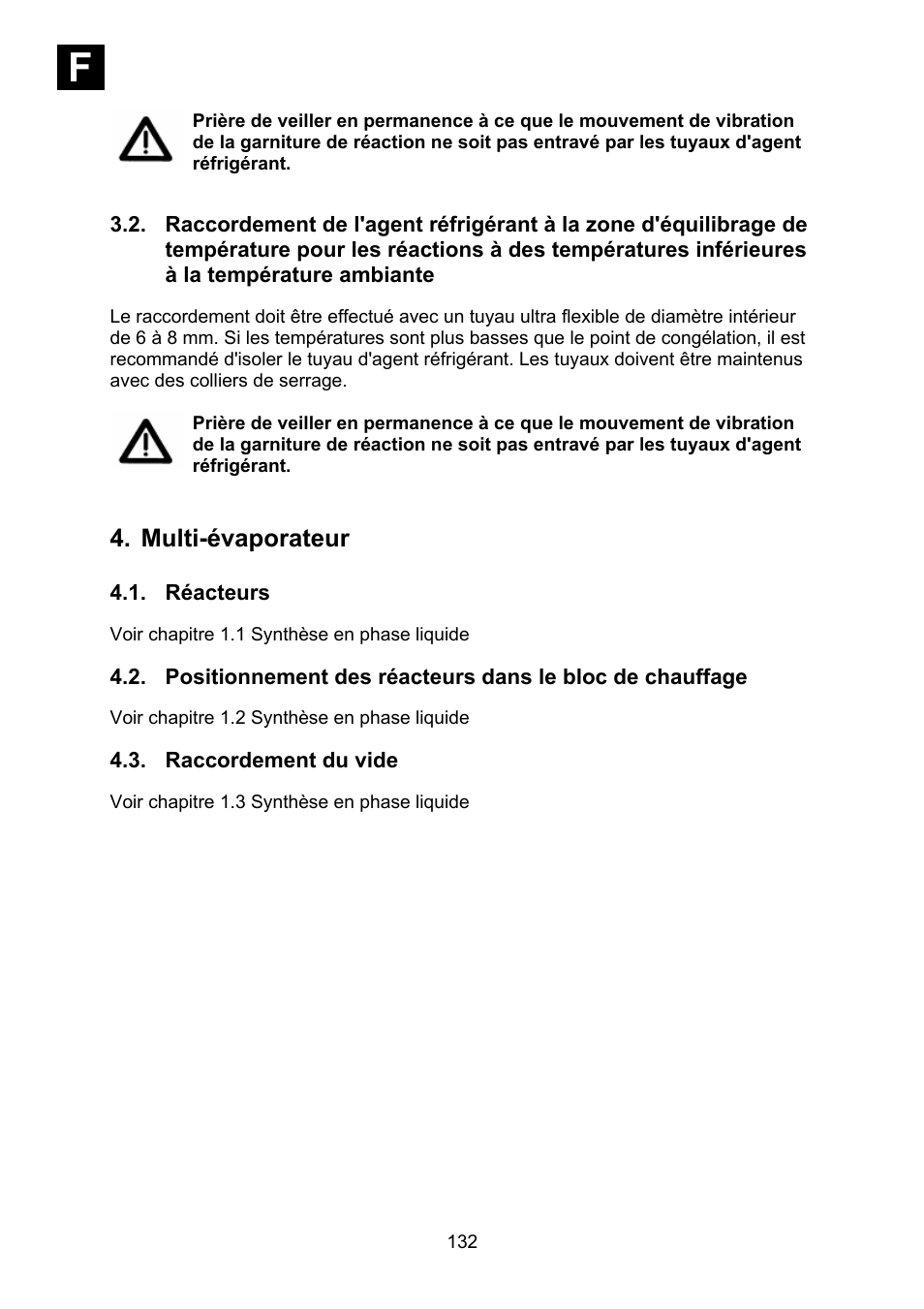 Multi-évaporateur, Réacteurs, Raccordement du vide | If i | Heidolph Synthesis 1 User Manual | Page 132 / 268