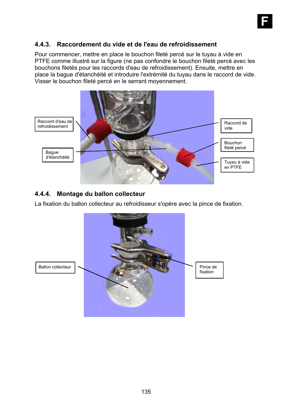 Montage du ballon collecteur, If i | Heidolph Synthesis 1 User Manual | Page 135 / 268
