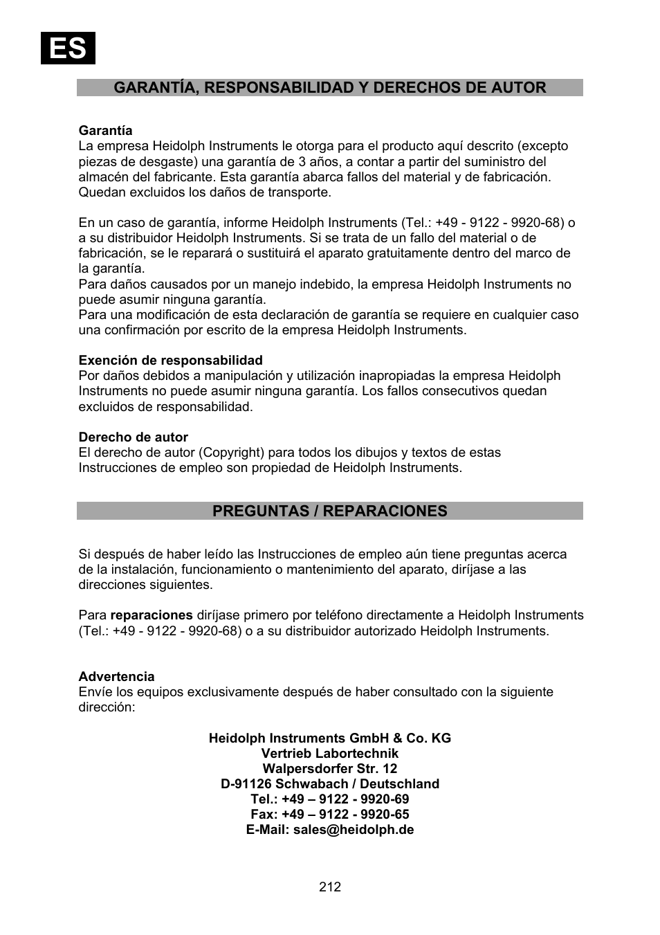Ies i | Heidolph Synthesis 1 User Manual | Page 212 / 268