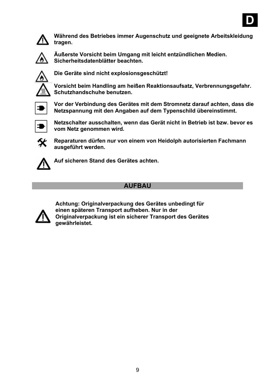 Id i | Heidolph Synthesis 1 User Manual | Page 9 / 268