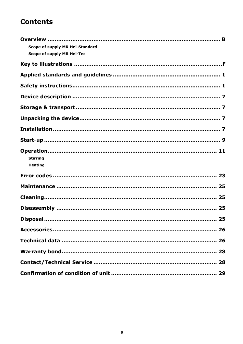 Heidolph MR Hei-Tec User Manual | Page 3 / 39