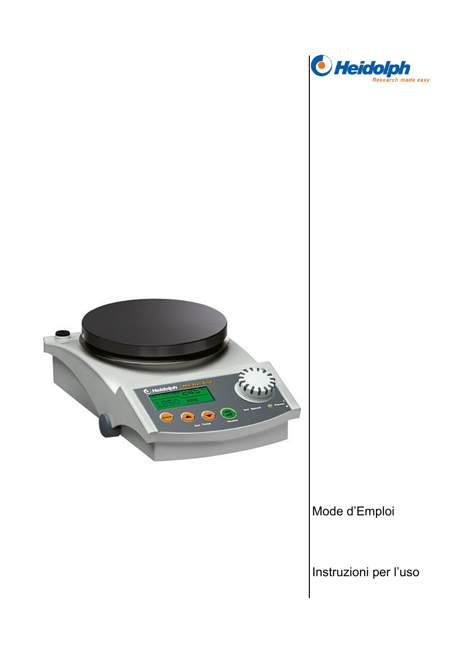 Heidolph MR Hei-End User Manual | 124 pages