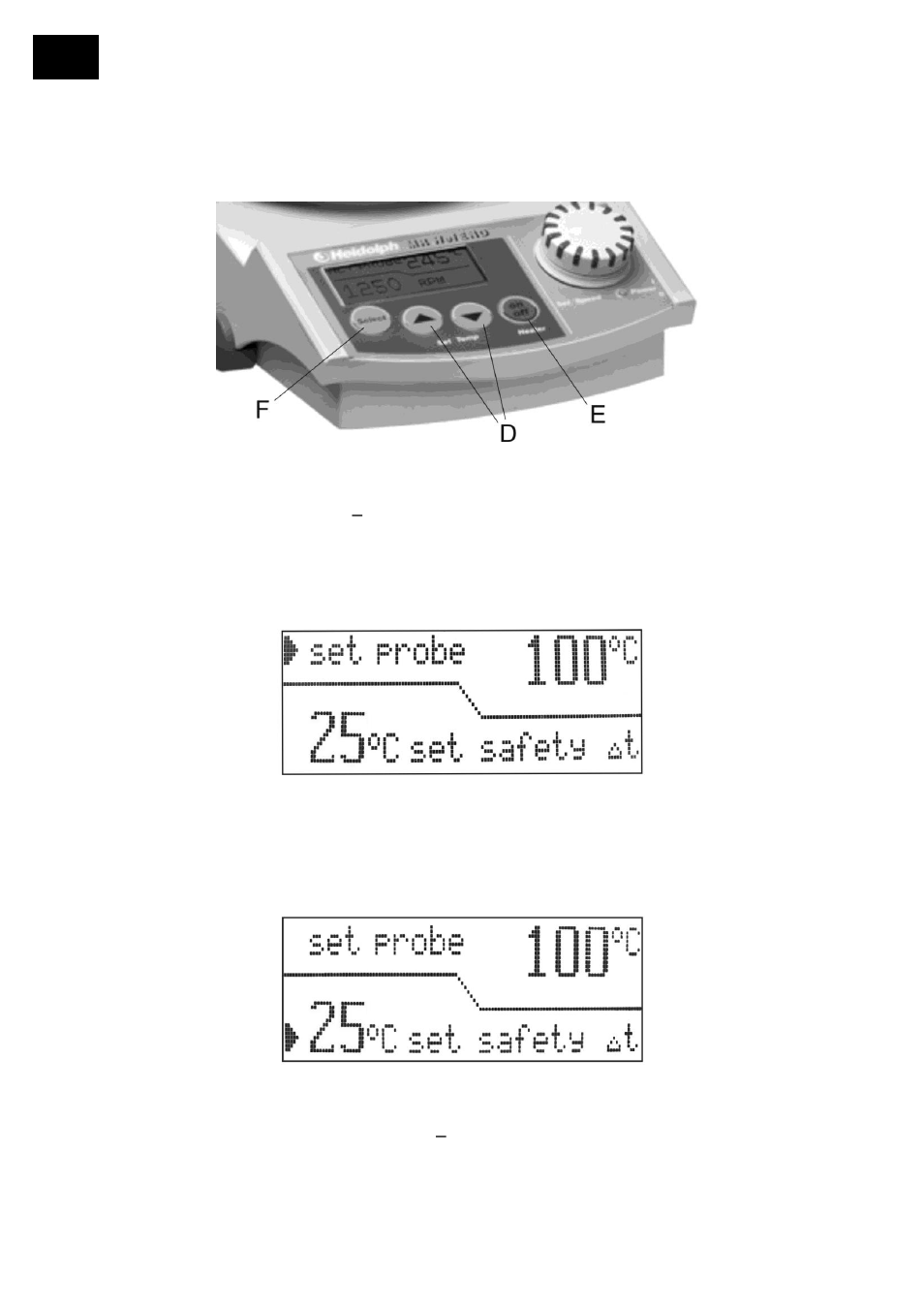 Impostazione delle temperature, Impostazione della temperatura di sicurezza | Heidolph MR Hei-End User Manual | Page 108 / 124
