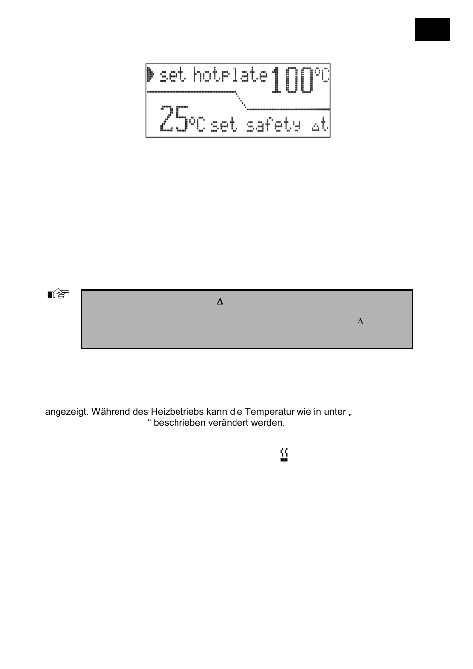 Einstellen der sicherheitstemperatur, Heizung einschalten | Heidolph MR Hei-End User Manual | Page 15 / 124