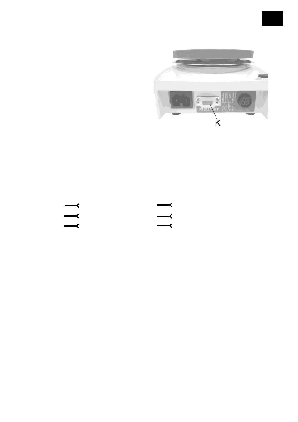 Anschluß der schnittstellen, 1 rs232-schnittstelle | Heidolph MR Hei-End User Manual | Page 17 / 124