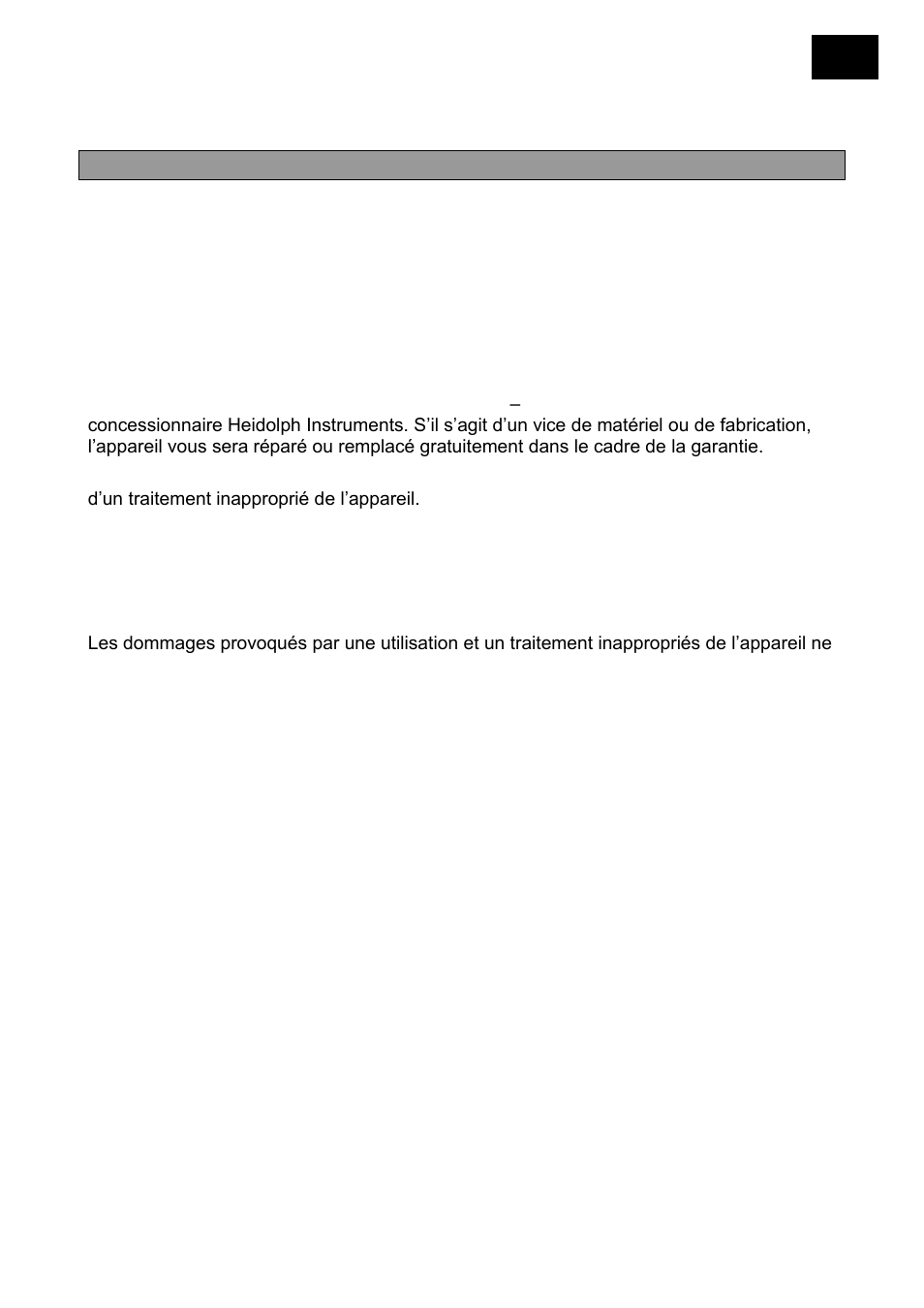 Garantie, responsabilité et droits d'auteur | Heidolph MR Hei-End User Manual | Page 73 / 124