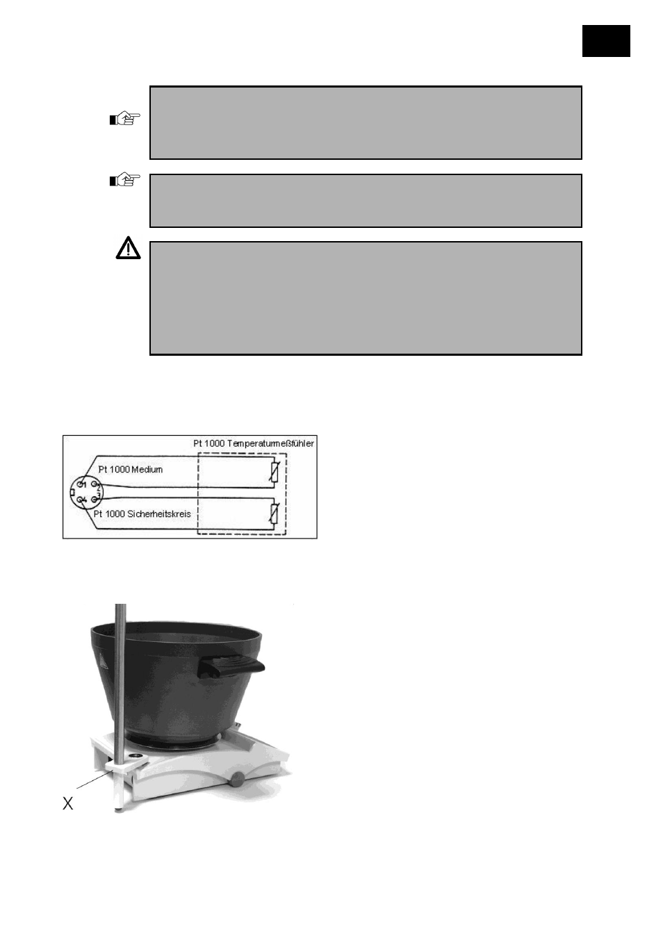 Asignación de conexiones del pt 1000, Montaje con pieza sobrepuesta para inmersión | Heidolph MR Hei-End User Manual | Page 81 / 124