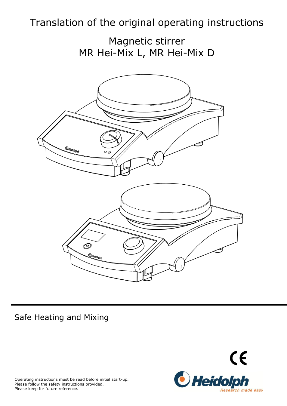 Heidolph MR Hei-Mix D User Manual | 24 pages