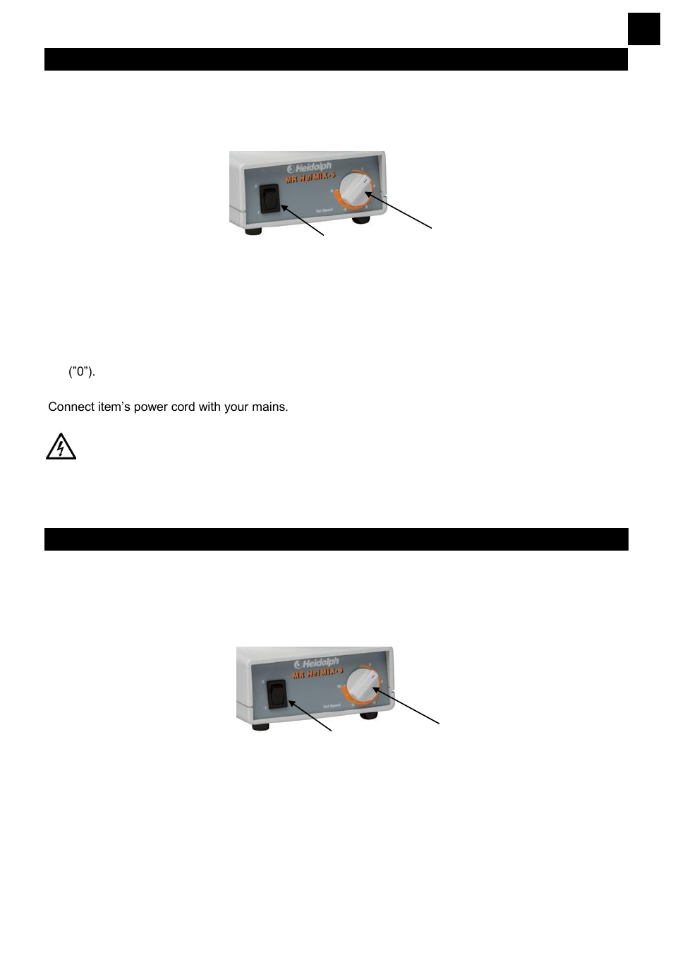Set-up, Operation and controls | Heidolph MR Hei-Mix S User Manual | Page 11 / 34