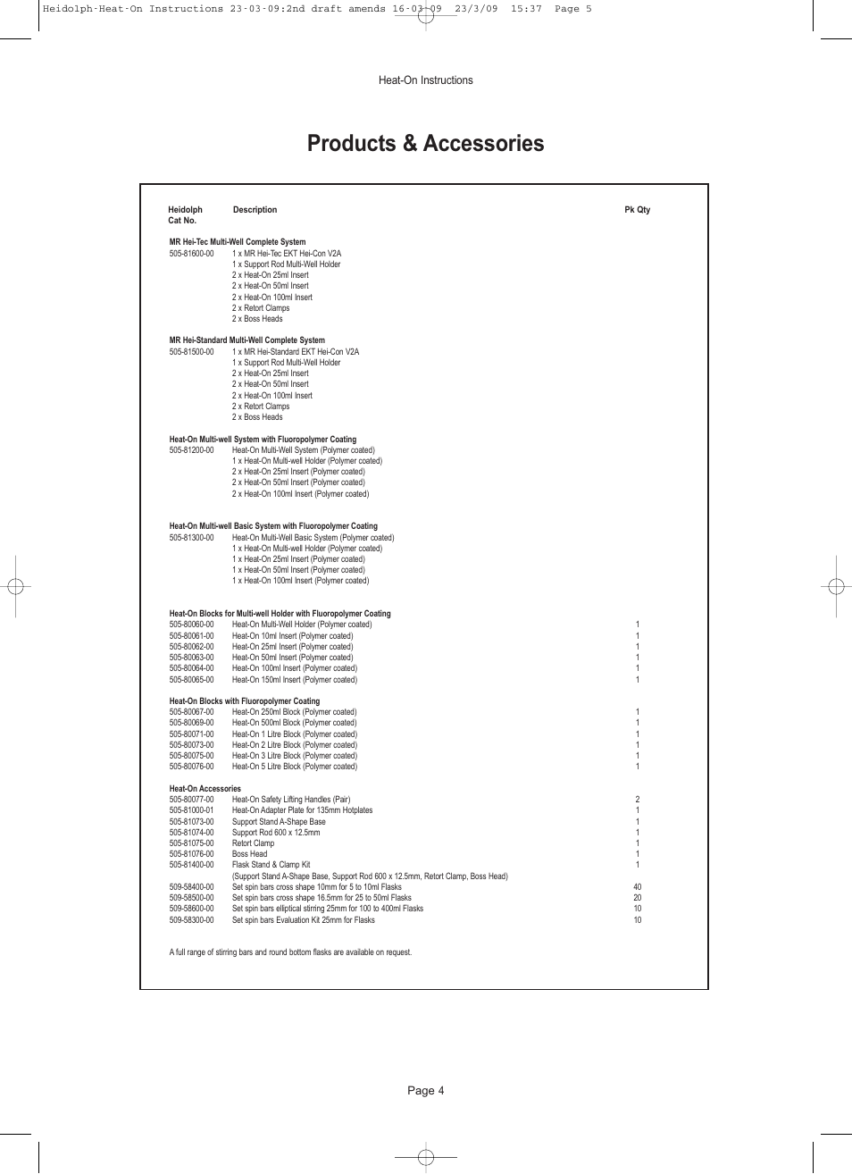 Products & accessories | Heidolph Heat-On User Manual | Page 5 / 13