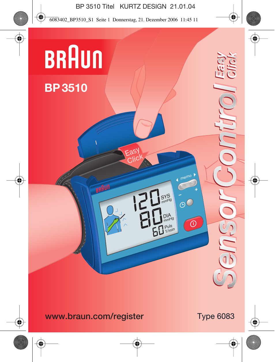 Braun BP3510 User Manual | 53 pages