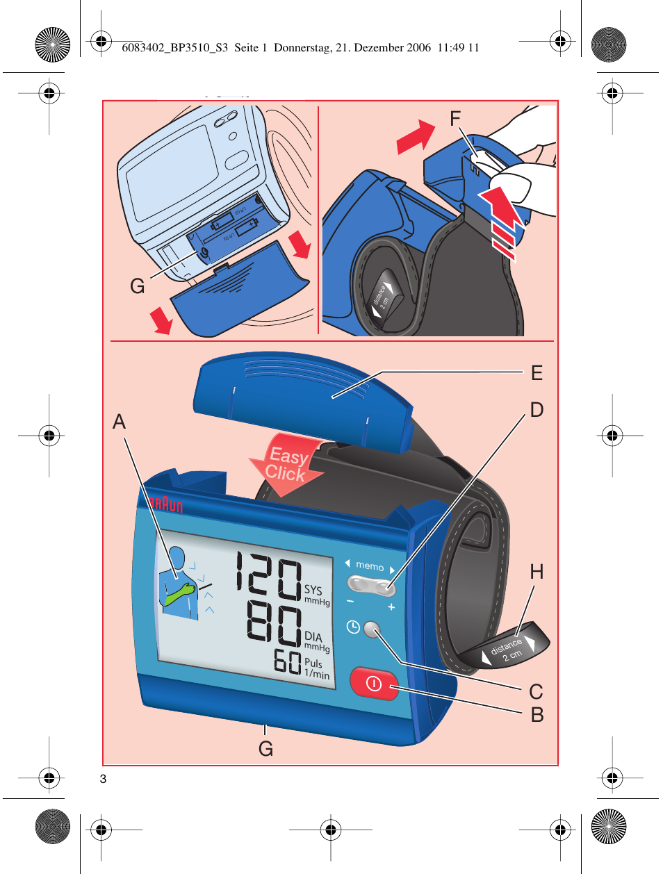 Click easy | Braun BP3510 User Manual | Page 3 / 53