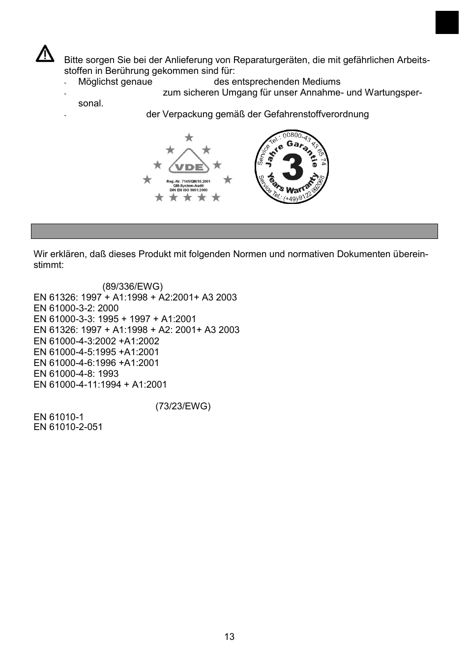 Ce-konformitätserklärung | Heidolph RZR 2041 User Manual | Page 13 / 58