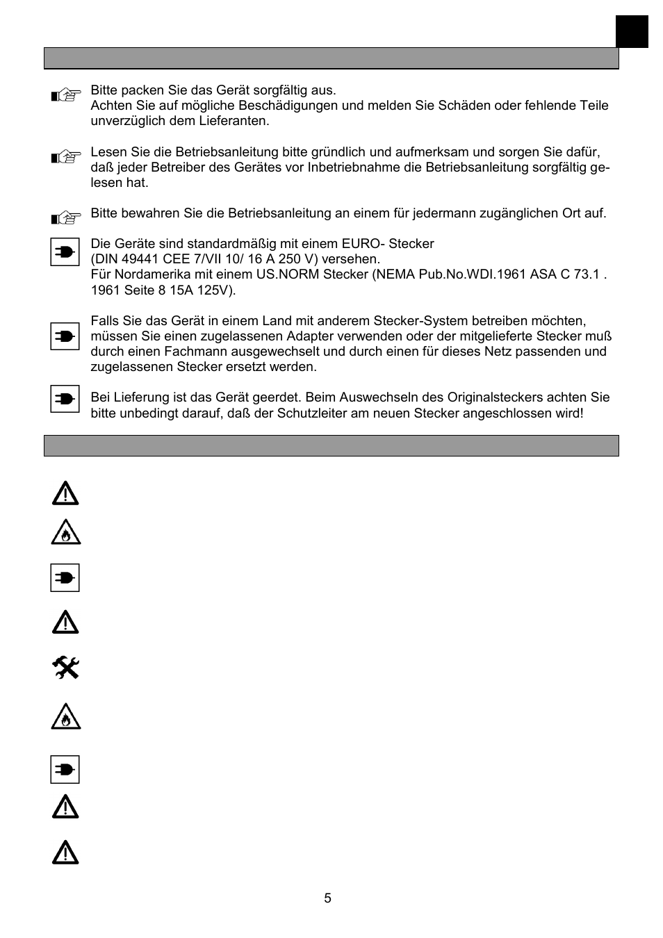 Allgemeine hinweise, Sicherheitshinweise | Heidolph RZR 2041 User Manual | Page 5 / 58