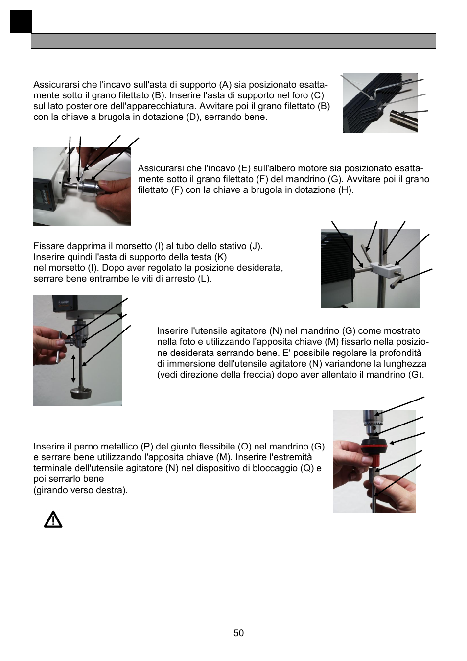 Montaggio | Heidolph RZR 2041 User Manual | Page 50 / 58